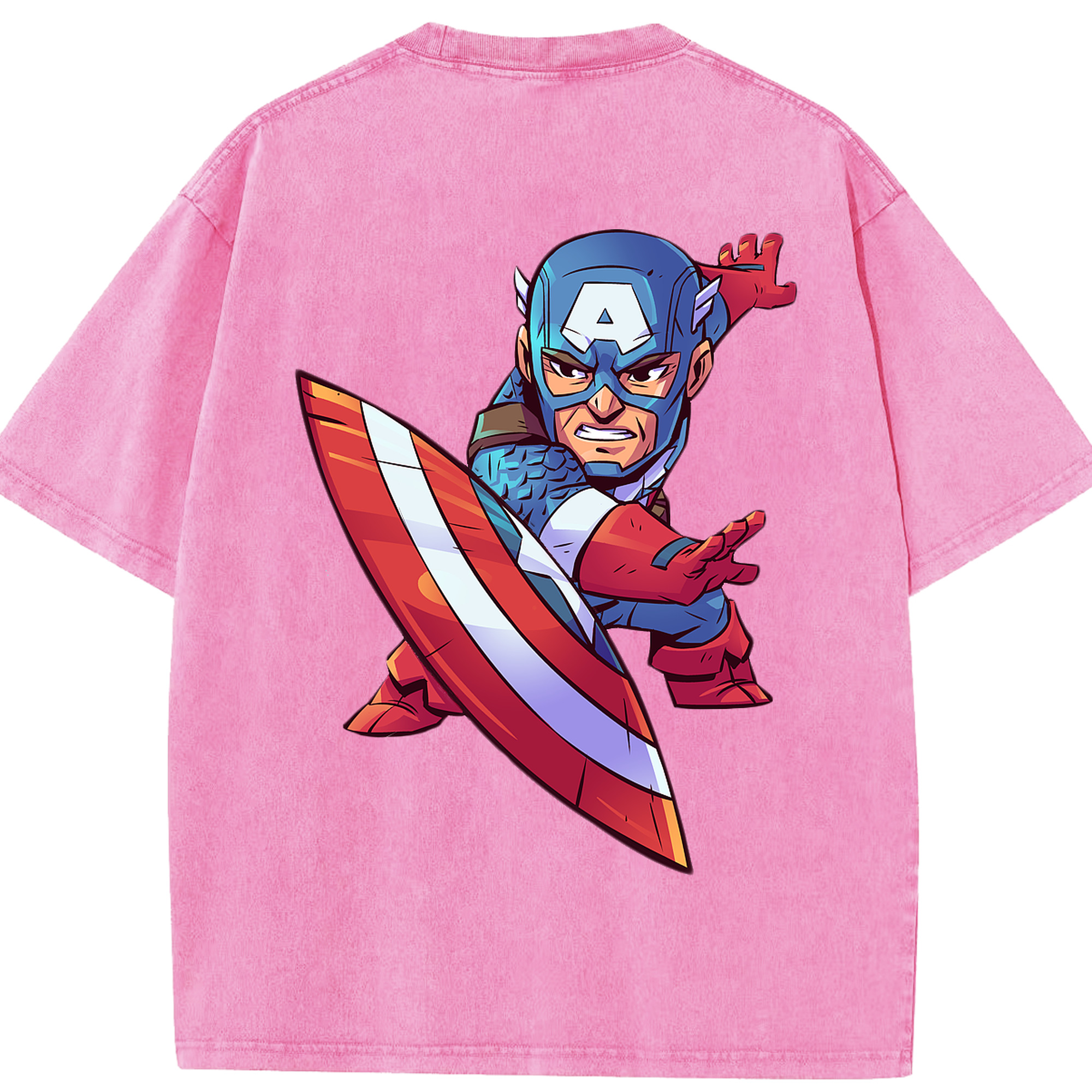 （画像用） アベンジャーズ The Avengers 綿100% ヴィンテージ風 半袖Tシャツ（背面プリント）